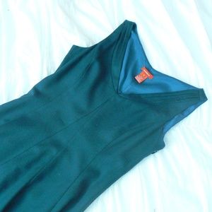Sundance Camelot teal wool handkerchief dress 4